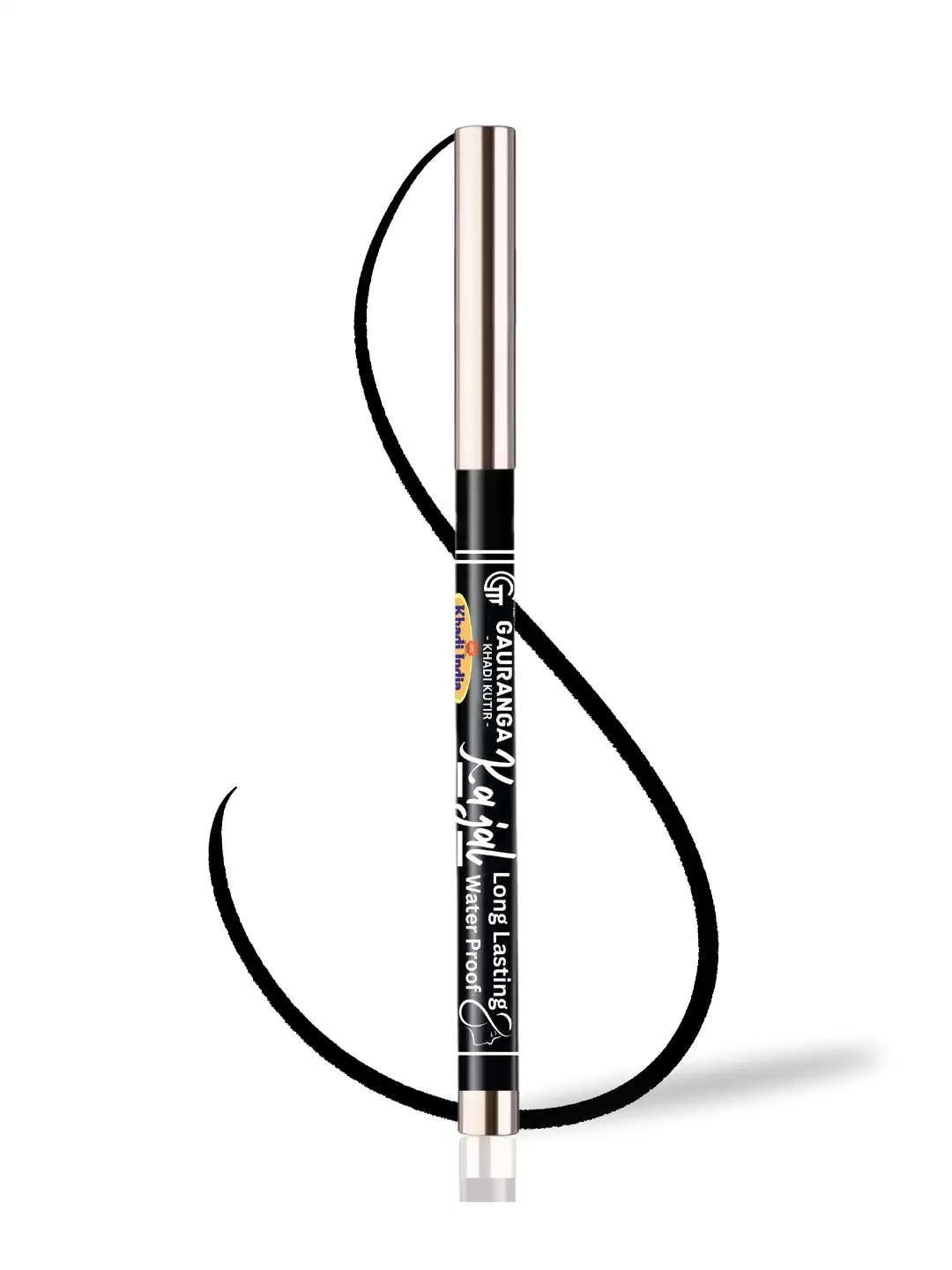 Gauranga Khadi Herbal Kajal - Black - 10gm