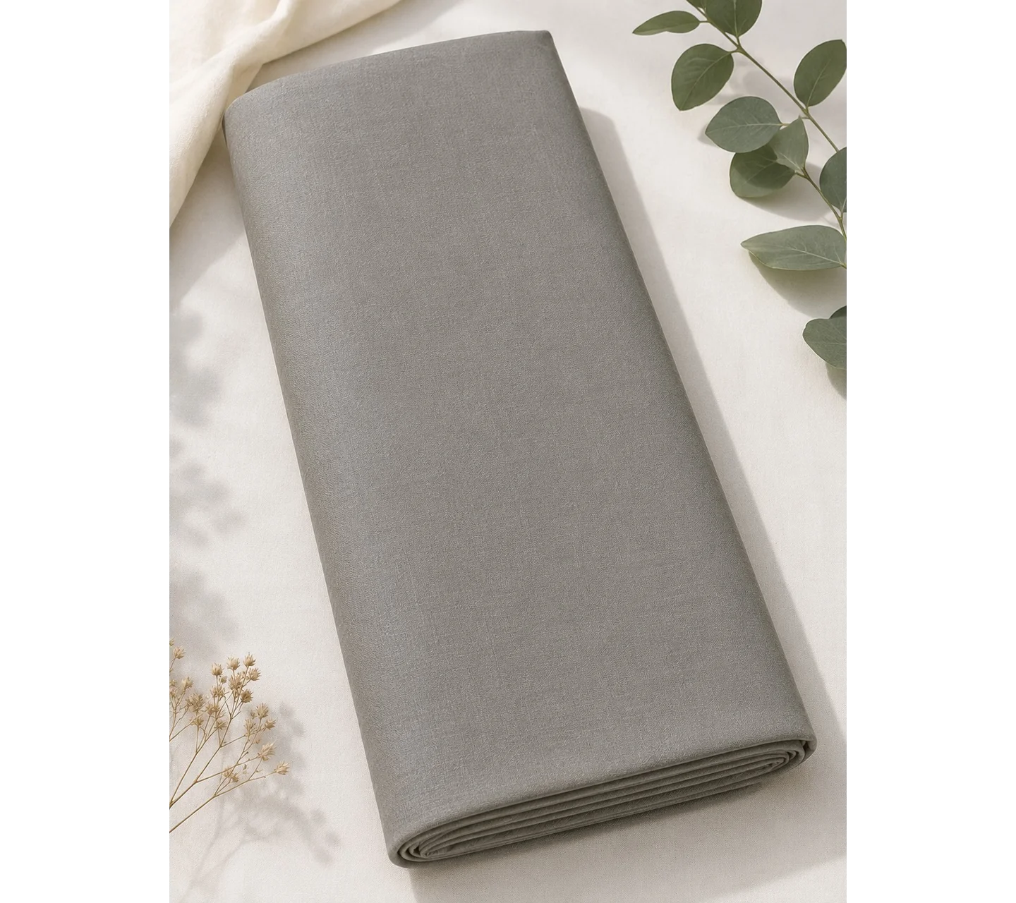 Cotton Fabric Grey (Width- 44)