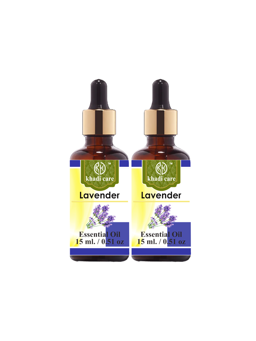 Khadi Care Herbal Lavender Essential Oil  (15ml Each) Pack of 2