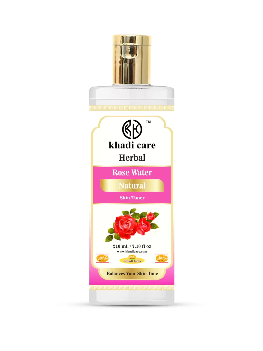 Khadi Care Herbal Rose Water - 210ml