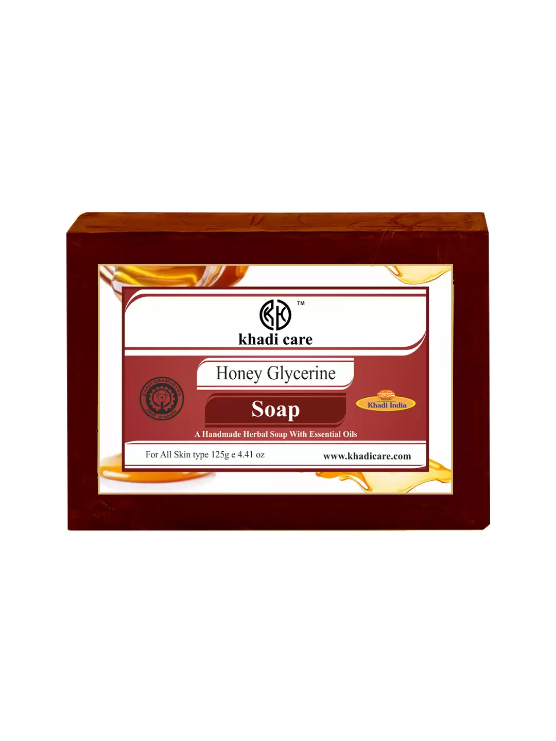 Khadi Care Herbal Honey Glycerin Soap - 125g