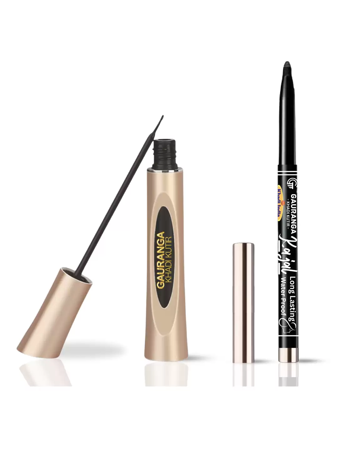 Gauranga Khadi Eyeliner and Herbal Kajal - Black