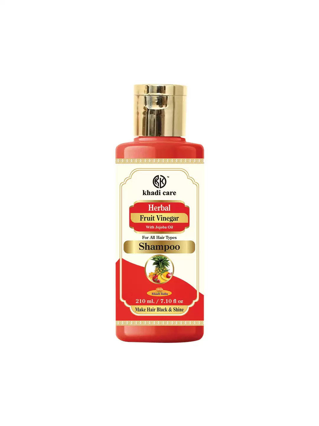 Khadi Care Herbal Fruit Vinegar Shampoo with Jojoba Oil - 210ml