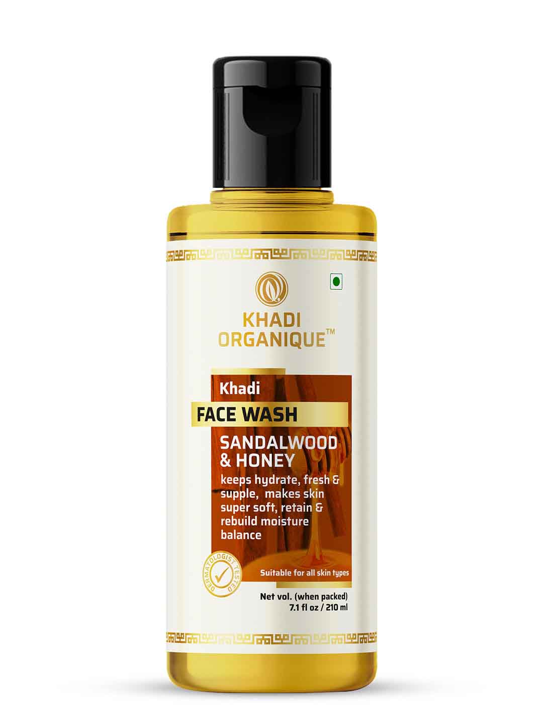 Khadi Organique Sandalwood & Honey face wash - 210 Ml