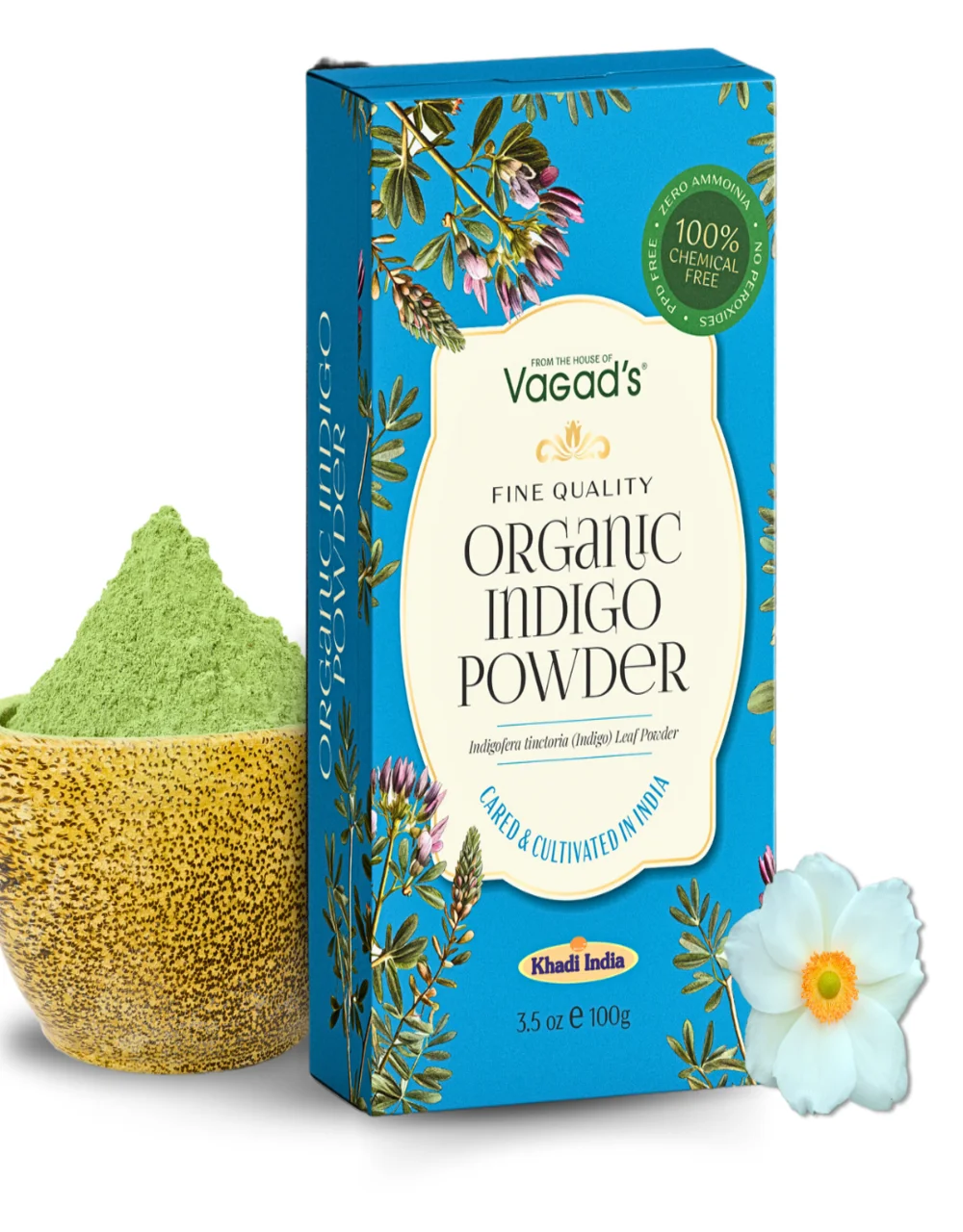 VAGAD'S Organic Indigo Powder 100g