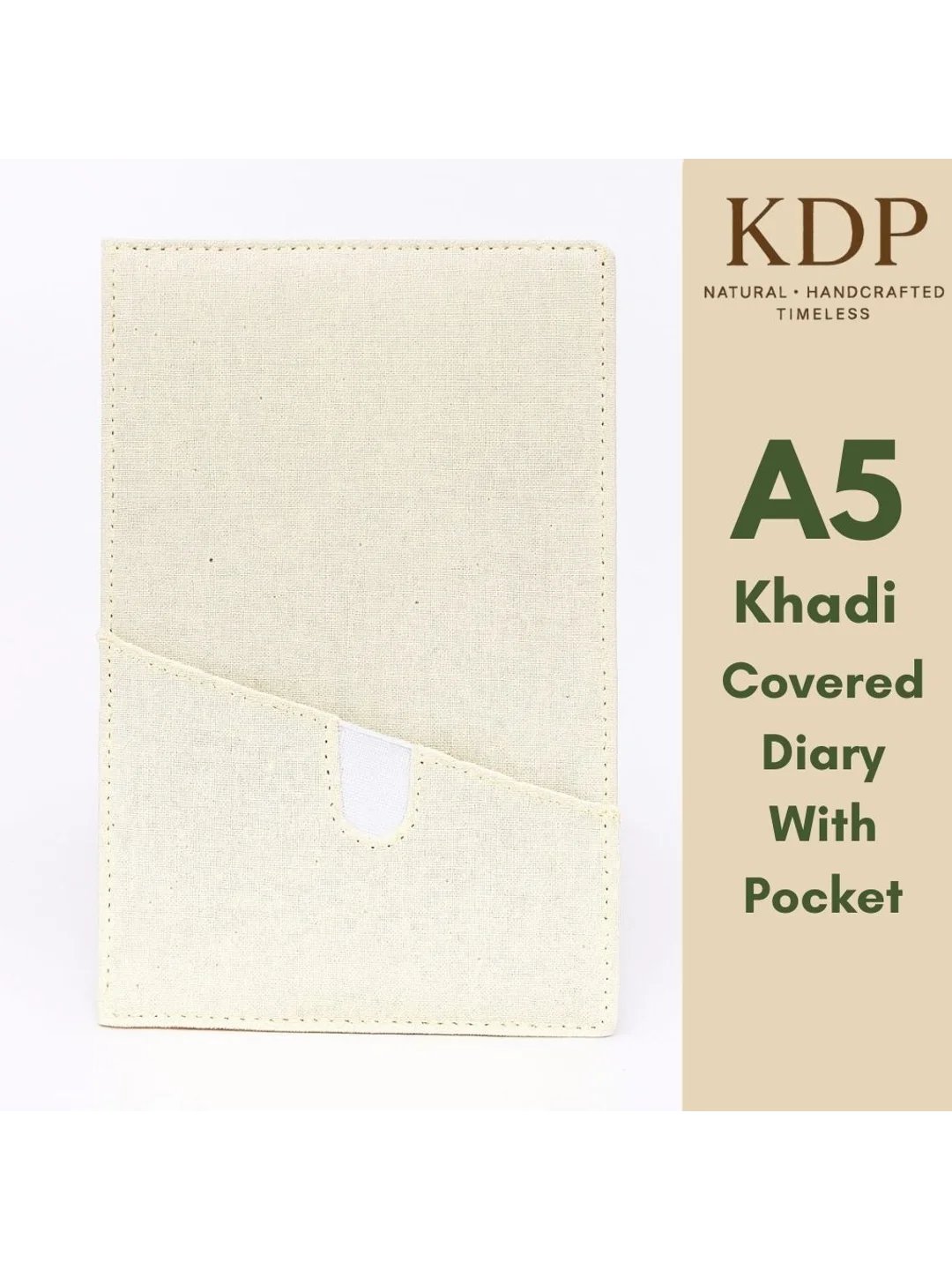 Khadi Covered Diary with Pocket