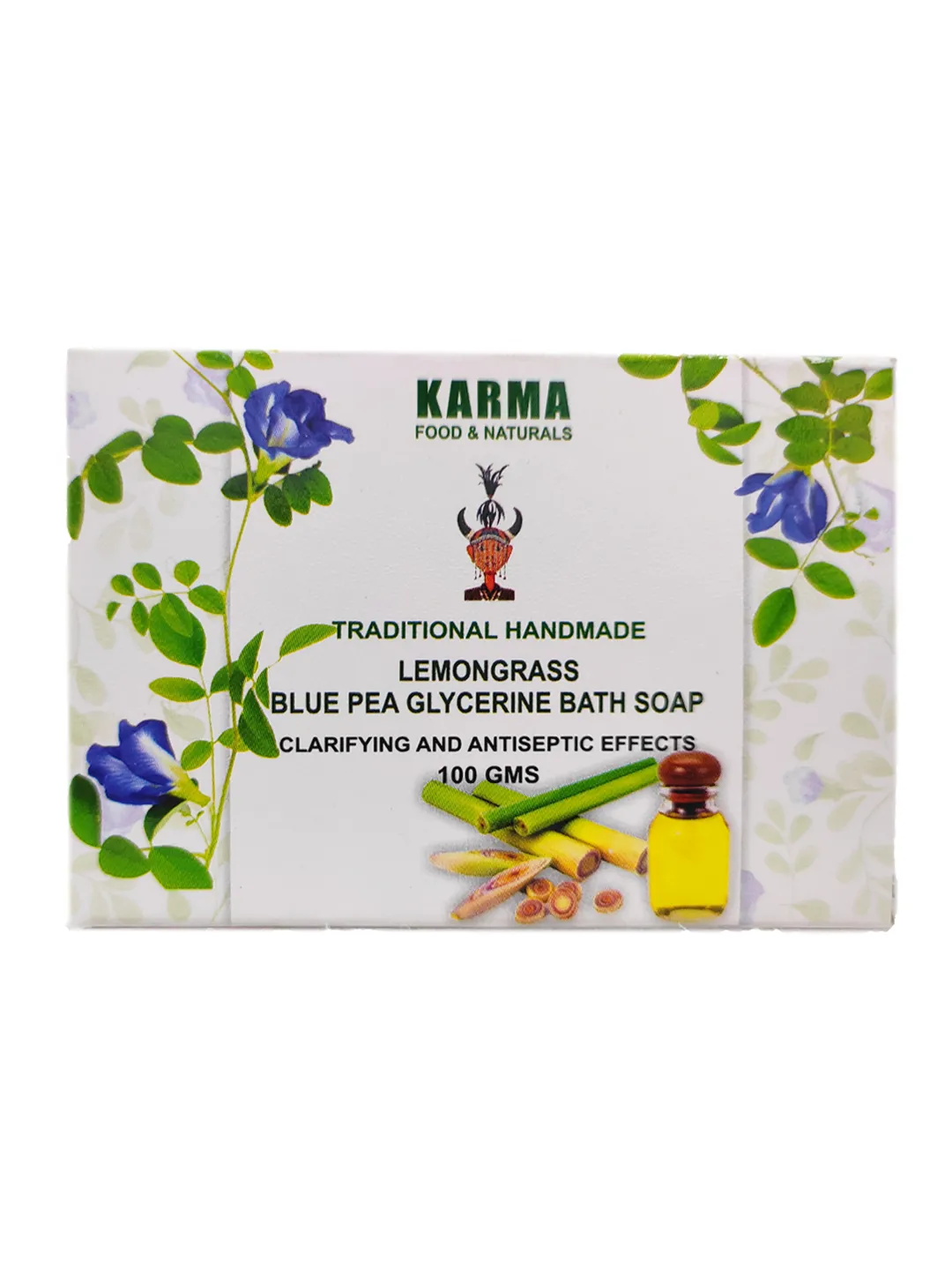 LEMONGRASS BLUE PEA GLYCERINE SOAP