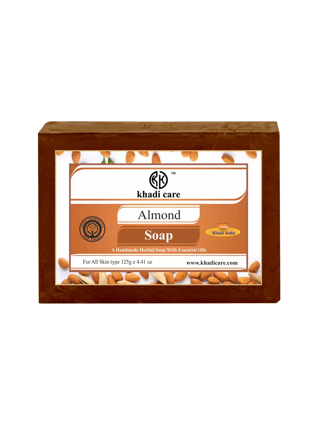 Khadi Care Herbal Almond Soap - 125g