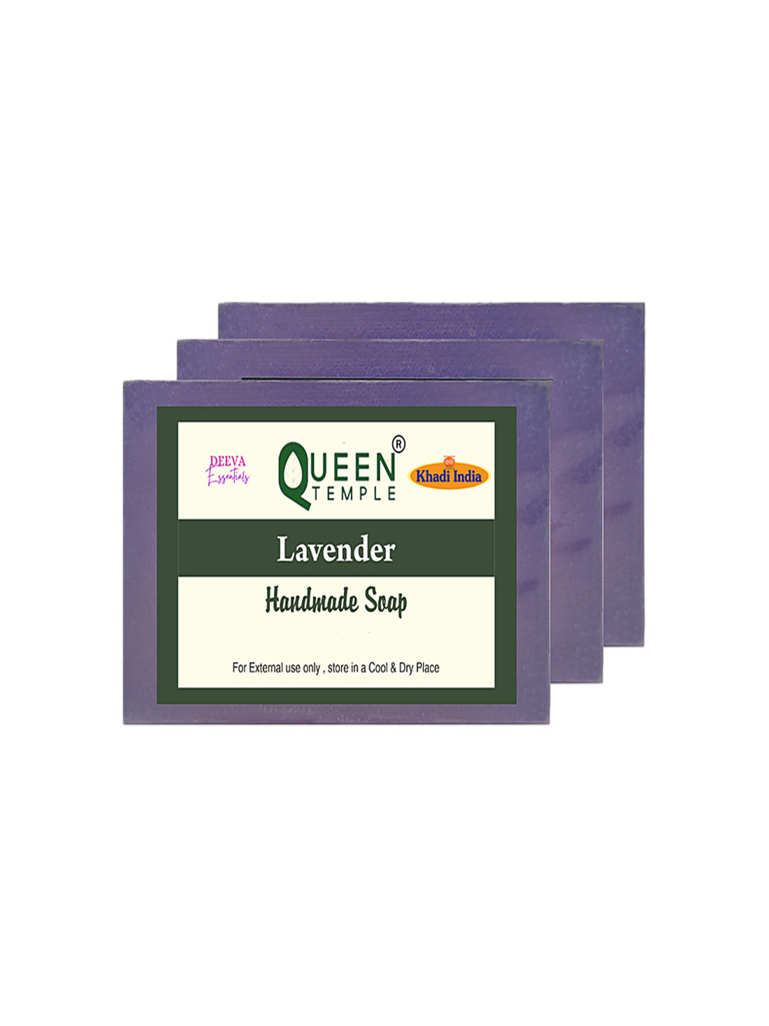 Lavender Handmade Soap - Pack of 3 ( 3x125 )