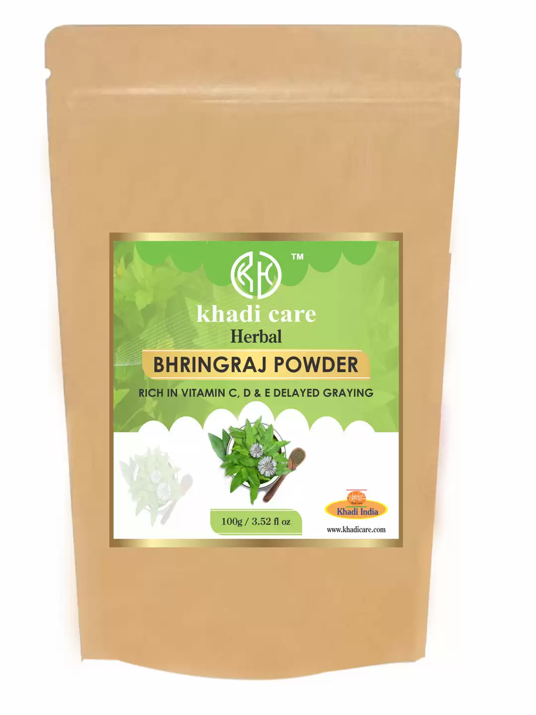 Khadi Care Herbal BHRINGRAJ POWDER 100gm