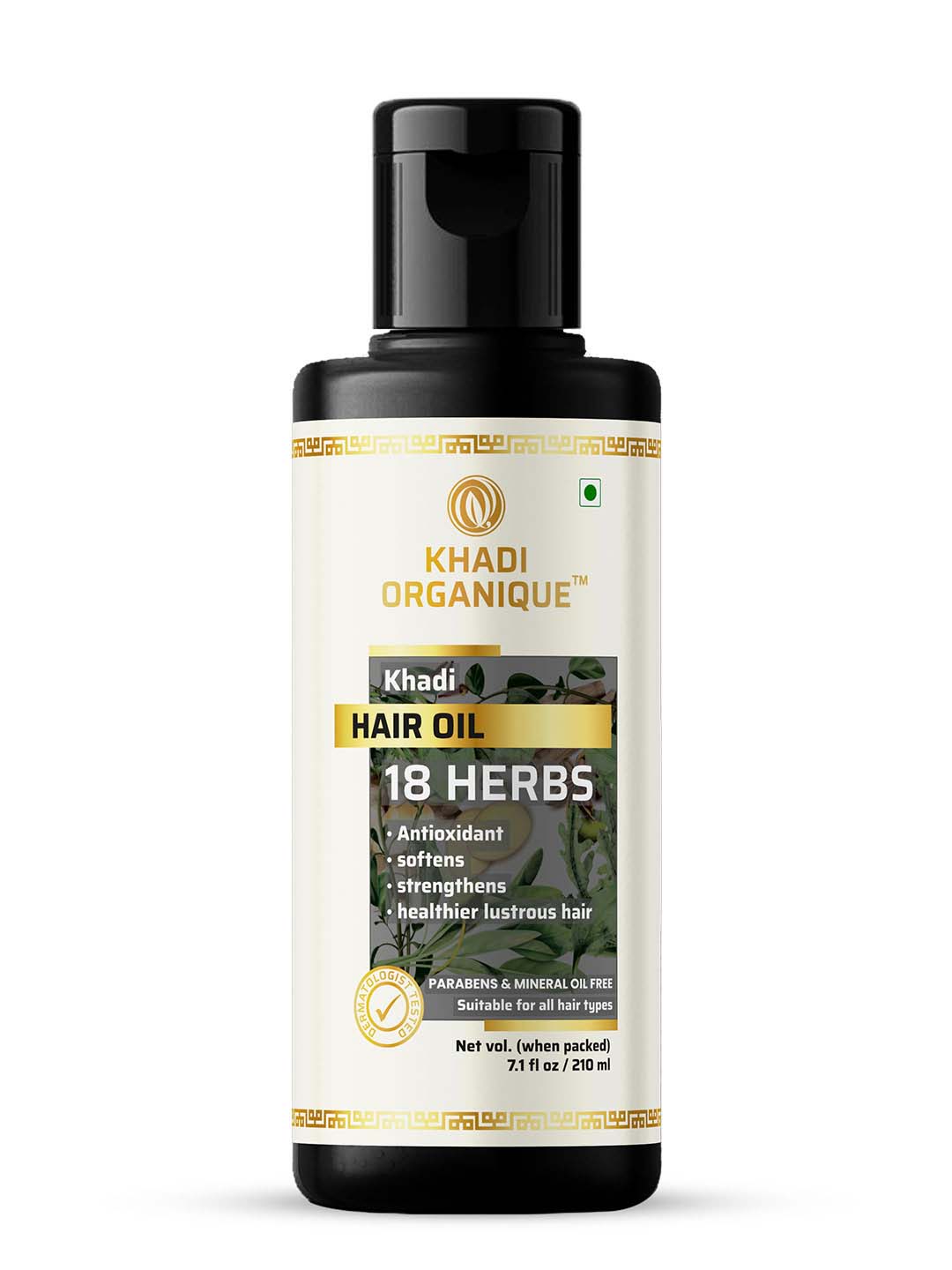 Khadi Organique 18 Herbs Hair oil - 210 Ml