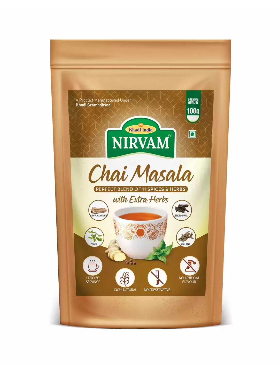 Nirvam Chai Masala with Extra Herbs 100gm