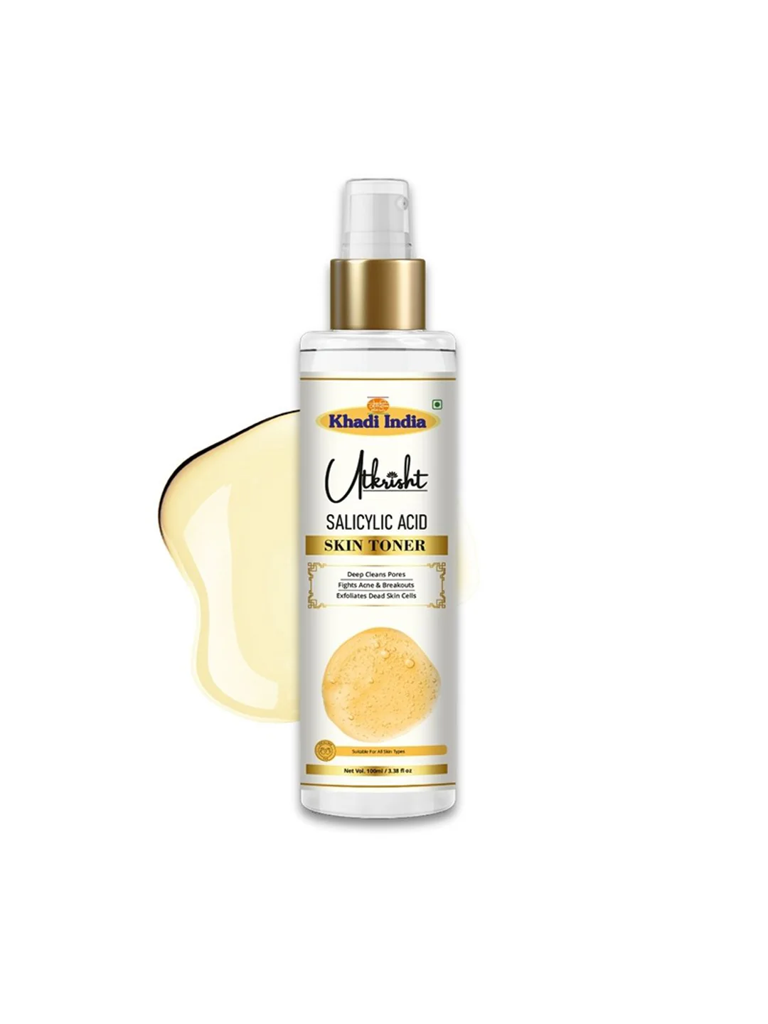 Utkrisht Khadi Salicylic extract Face Toner Acne Treatment and Oil Control for Clearer Skin- 100ML