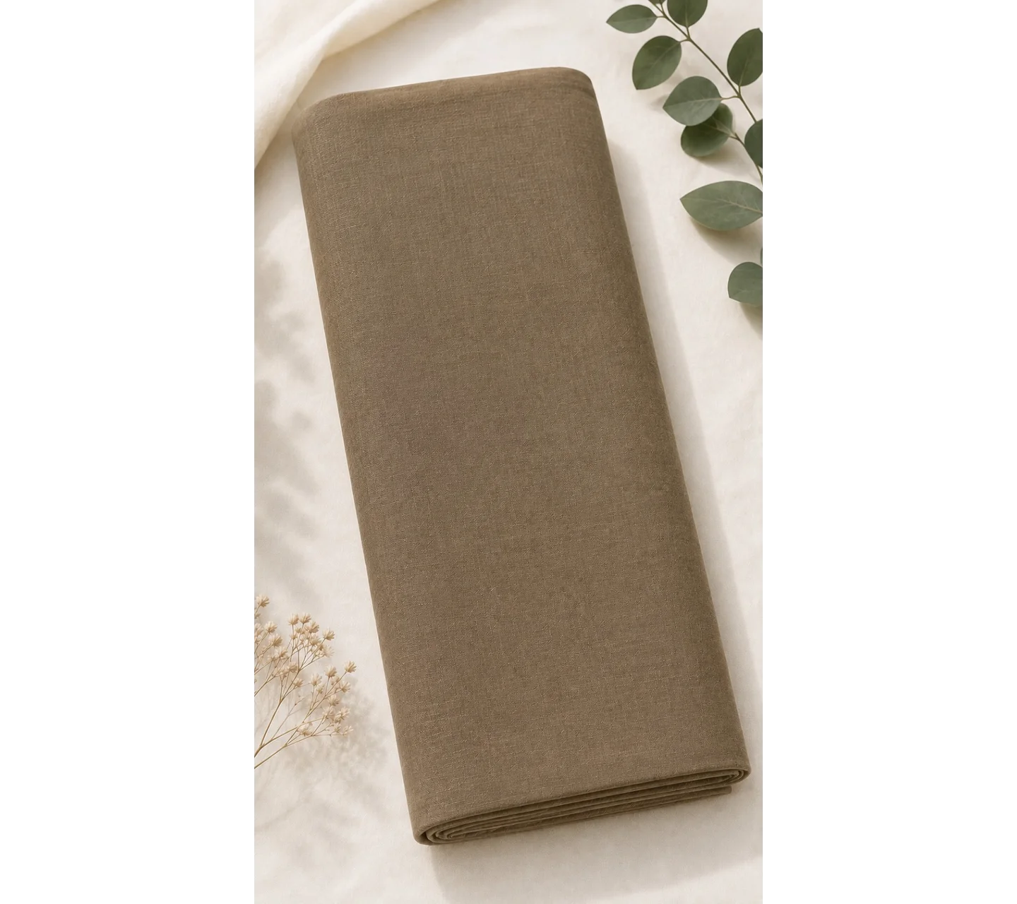 Cotton Fabric Beige (Width- 44 inch)