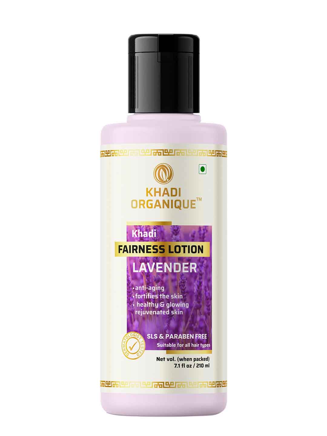 Khadi Organique Lavender Fairness Lotion - 210 Ml
