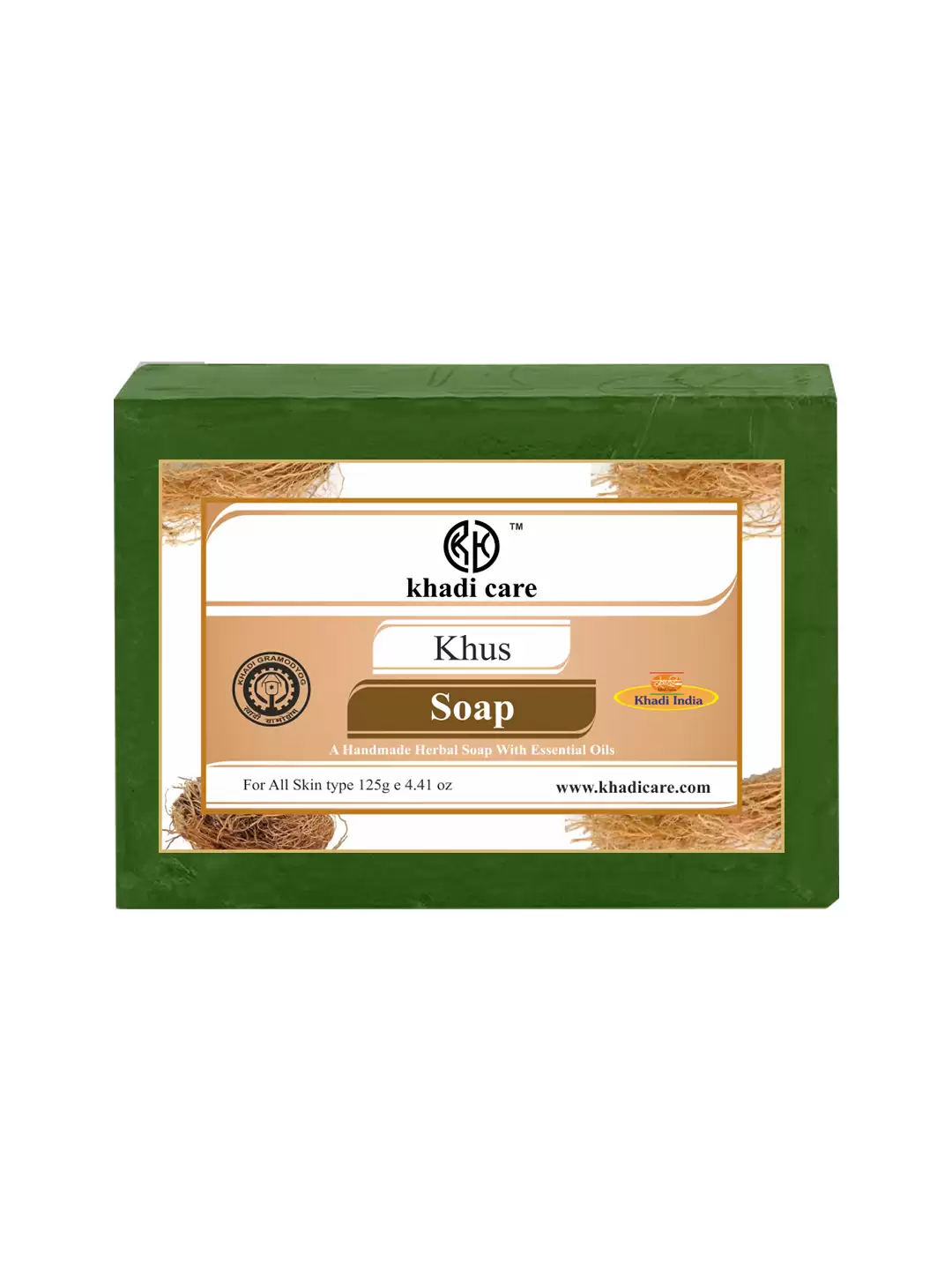 Khadi Care Herbal Khus Soap - 125g