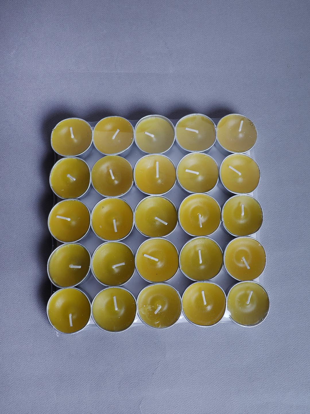 Sandalwood Hand-Poured Scented Tea-Light Candles (Set of 25 candles)