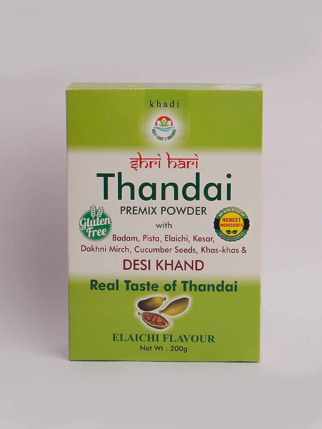 Holy care's organic Thandai premix powder Elaichi flavor - 200 Gm