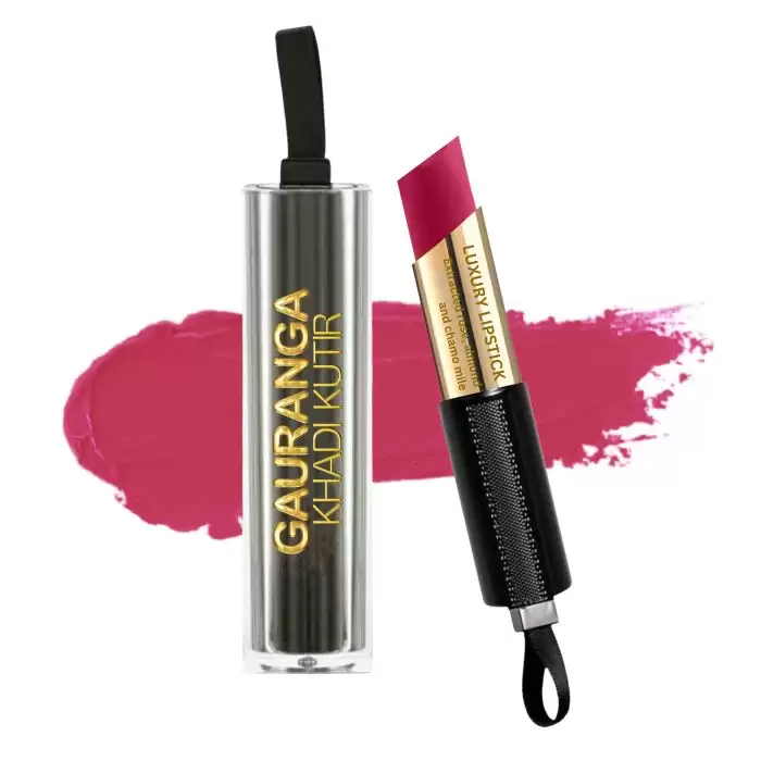 Gauranga Khadi Bee-Wax Luxury Lipstick-R16 - Dark Pink