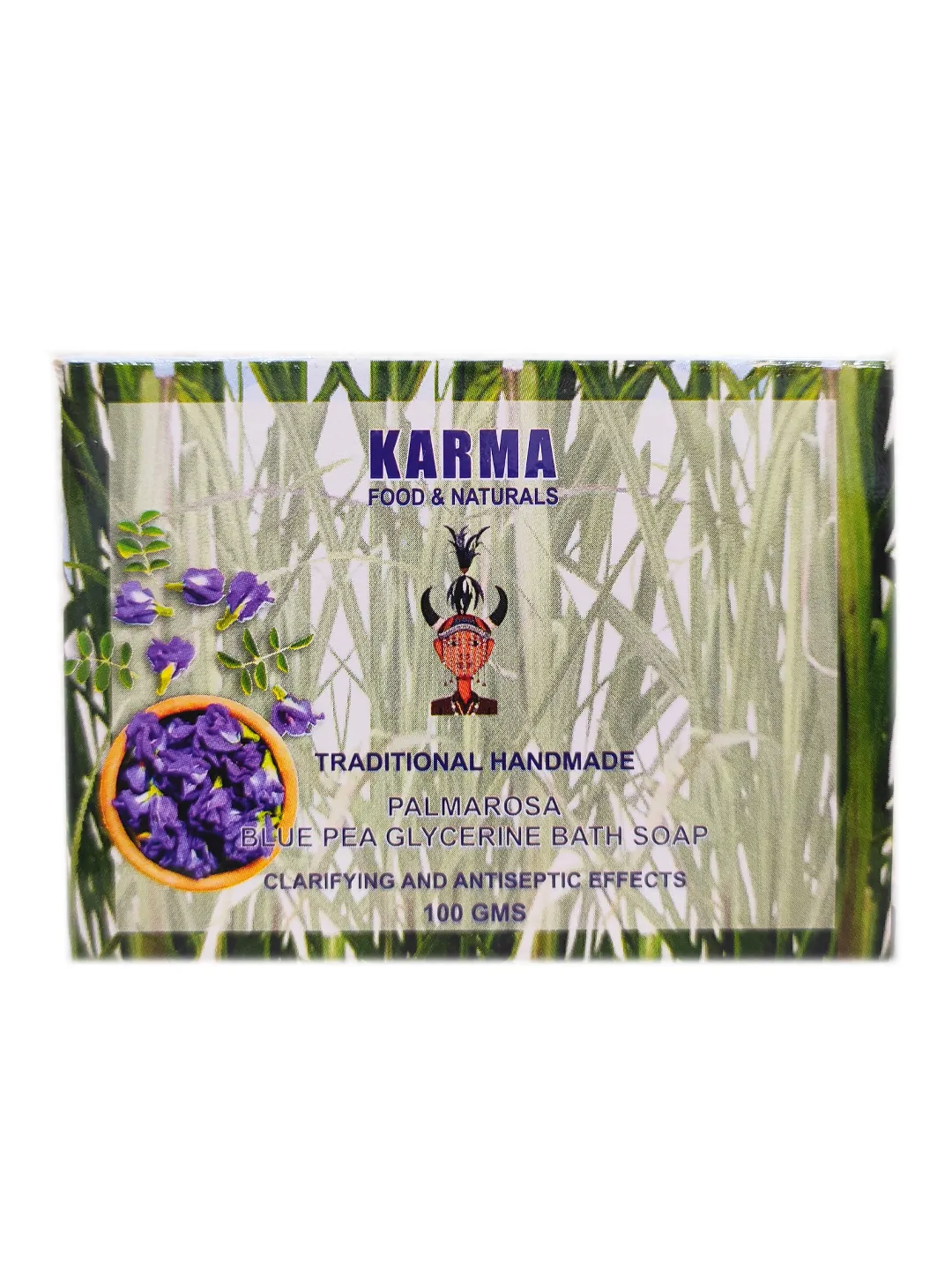 PALMAROSA BLUE PEA GLYCERINE SOAP