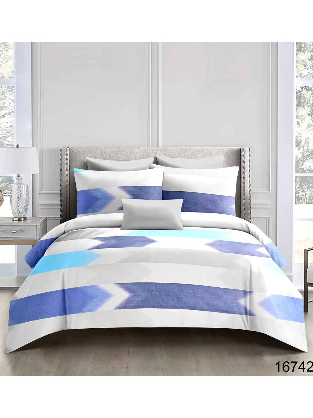 100% cotton Satin Bedsheet-Aqua-90X100