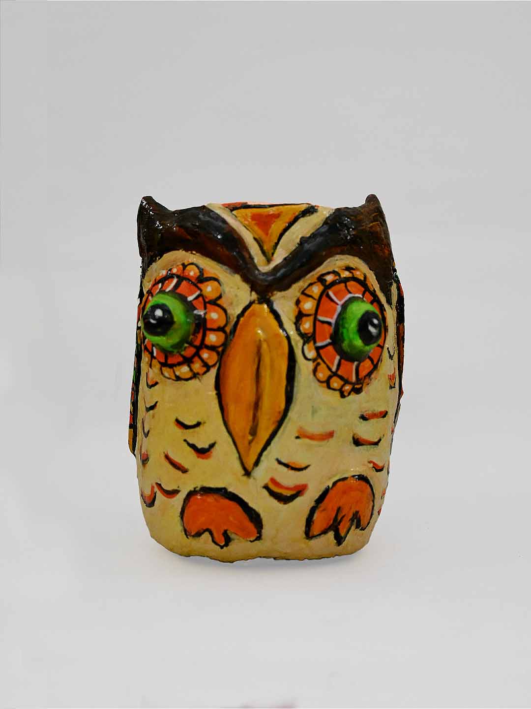 Handcrafted & Handpainted Lucky Charm Planter Owl