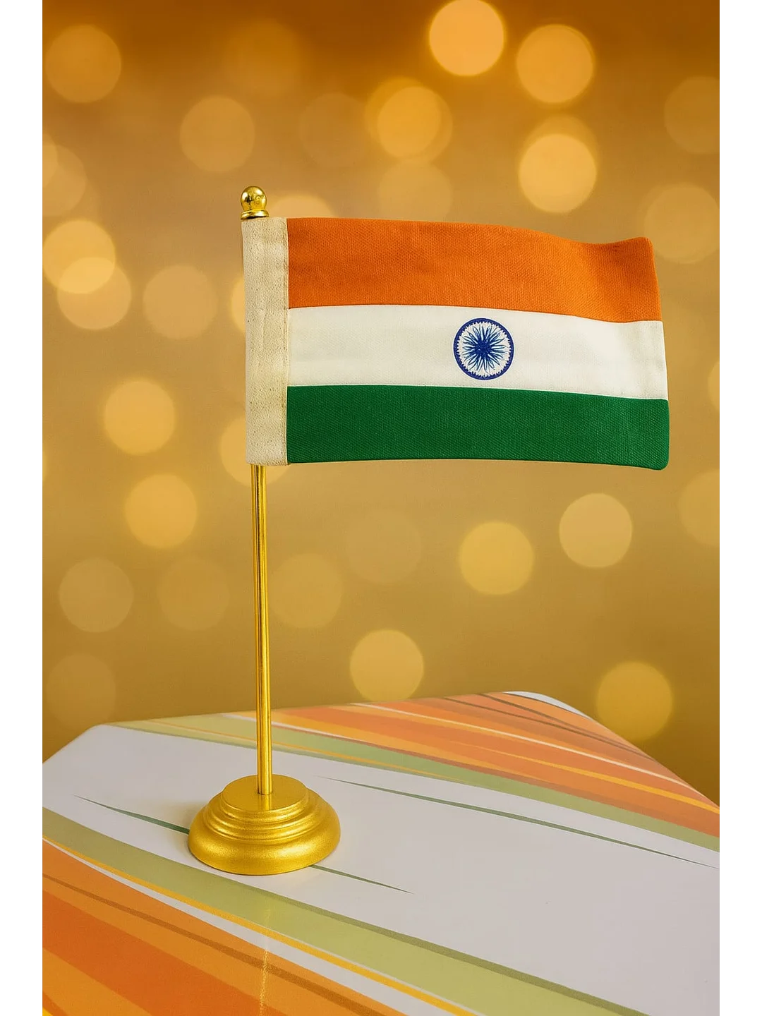 Golden Fiber Table Flag-TF-07