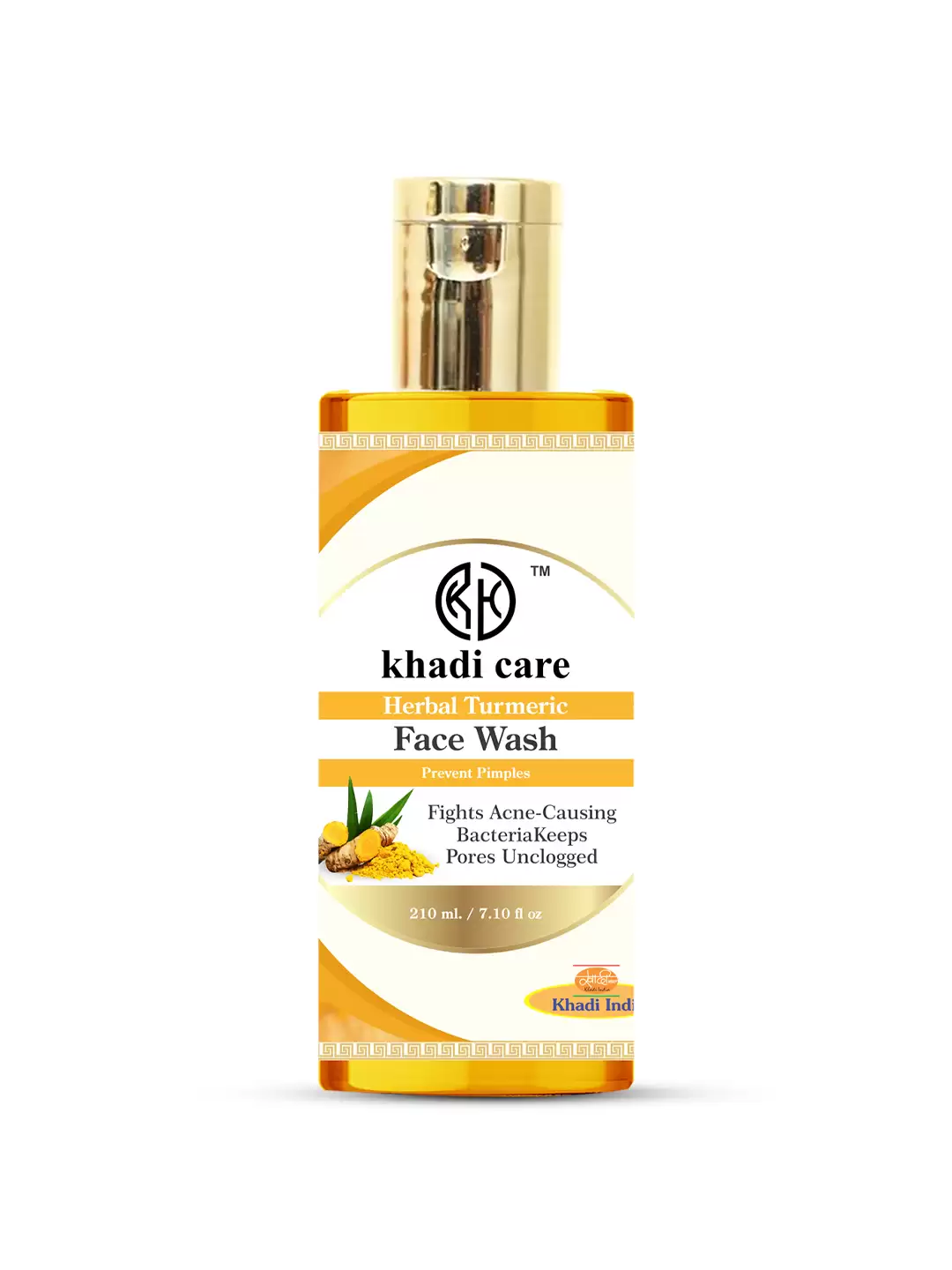 Khadi Care Herbal Turmeric Face Wash  - 210ml
