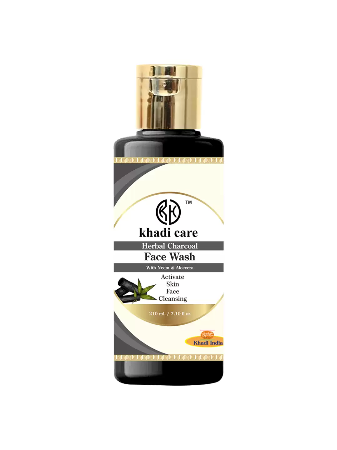 Khadi Care Herbal Charcoal Face Wash  - 210ml