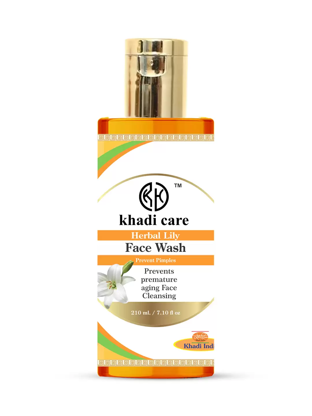 Khadi Care Herbal Lily Face Wash  - 210ml