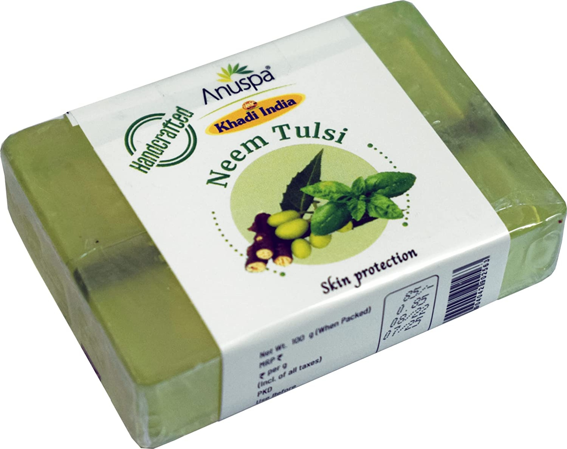 Anuspa Khadi Handcrafted Herbal Neem Tulsi Soaps for Skin protection