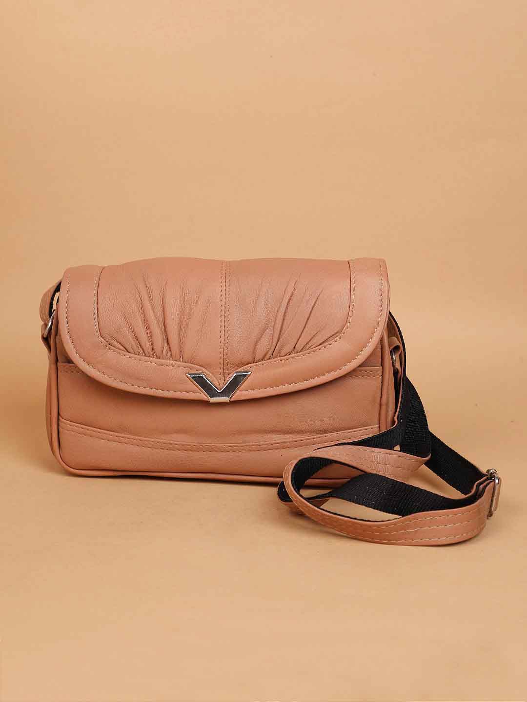 PERFECT CHOICE Orange Sling Bag PU Leather Sling bag for women ladies side  bag women sling bag Peach  Price in India  Flipkartcom