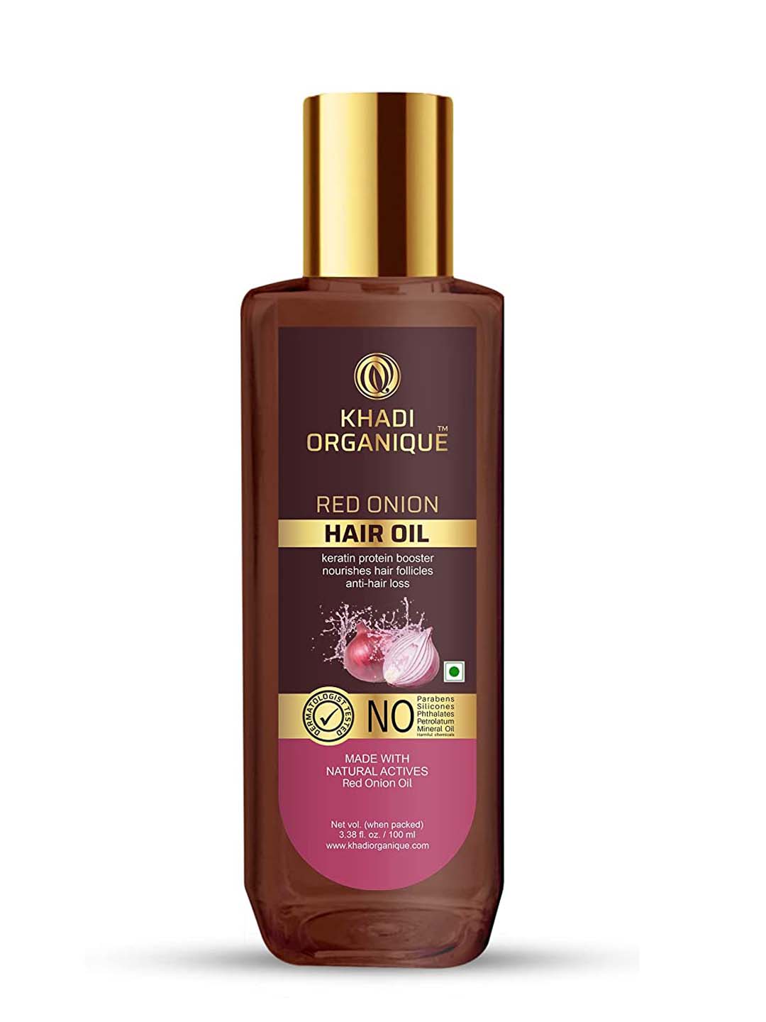 Khadi Organique Red Onion Hair Oil - 100 Ml