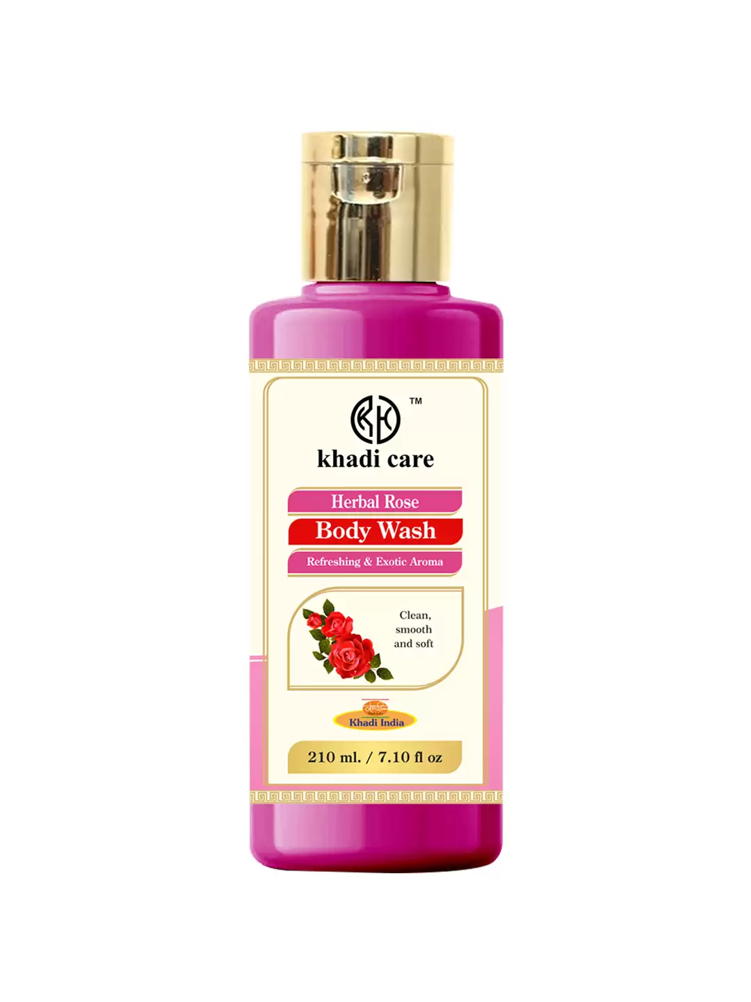 Khadi Care Herbal Rose Body Wash - 210ml
