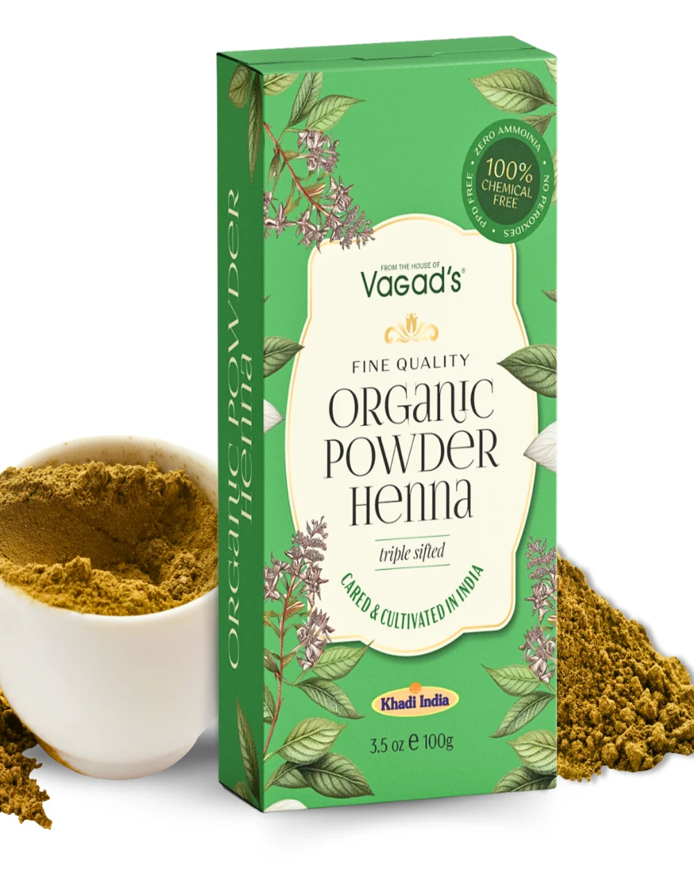 VAGAD'S Organic Henna Powder 100g