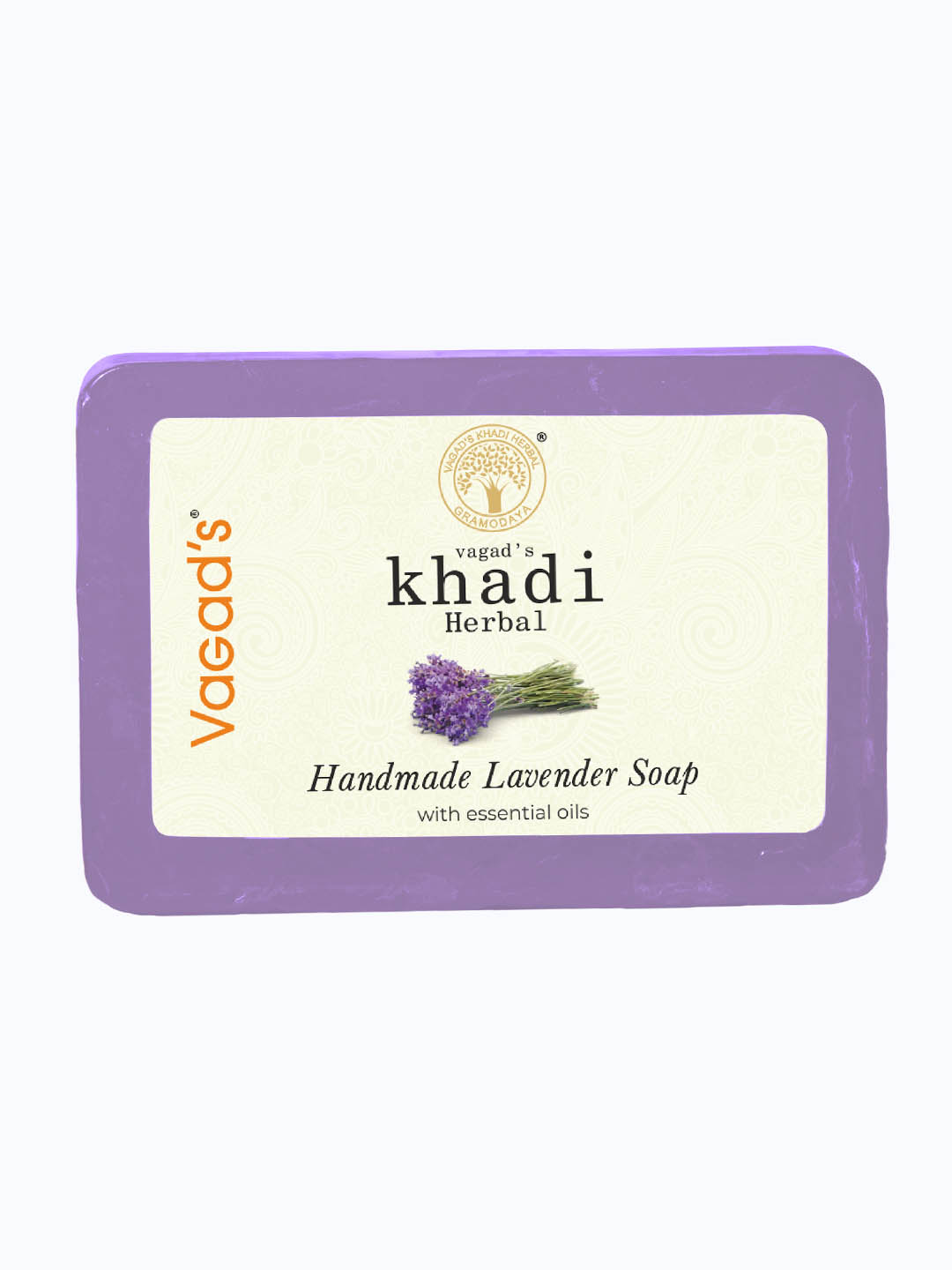 Vagad's Khadi Lavender Herbal & Handmade Soap - 125 Gm