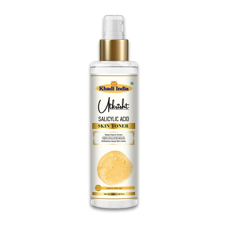 Utkrisht Khadi Salicylic extract Face Toner Acne Treatment and Oil Control for Clearer Skin- 100ML