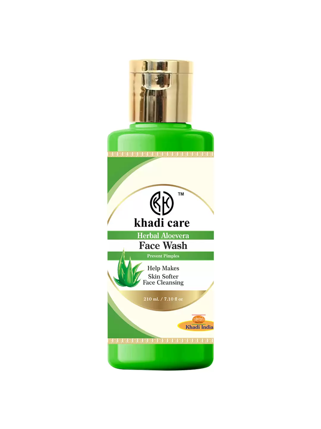 Khadi Care Herbal Aloevera Face Wash - 210ml