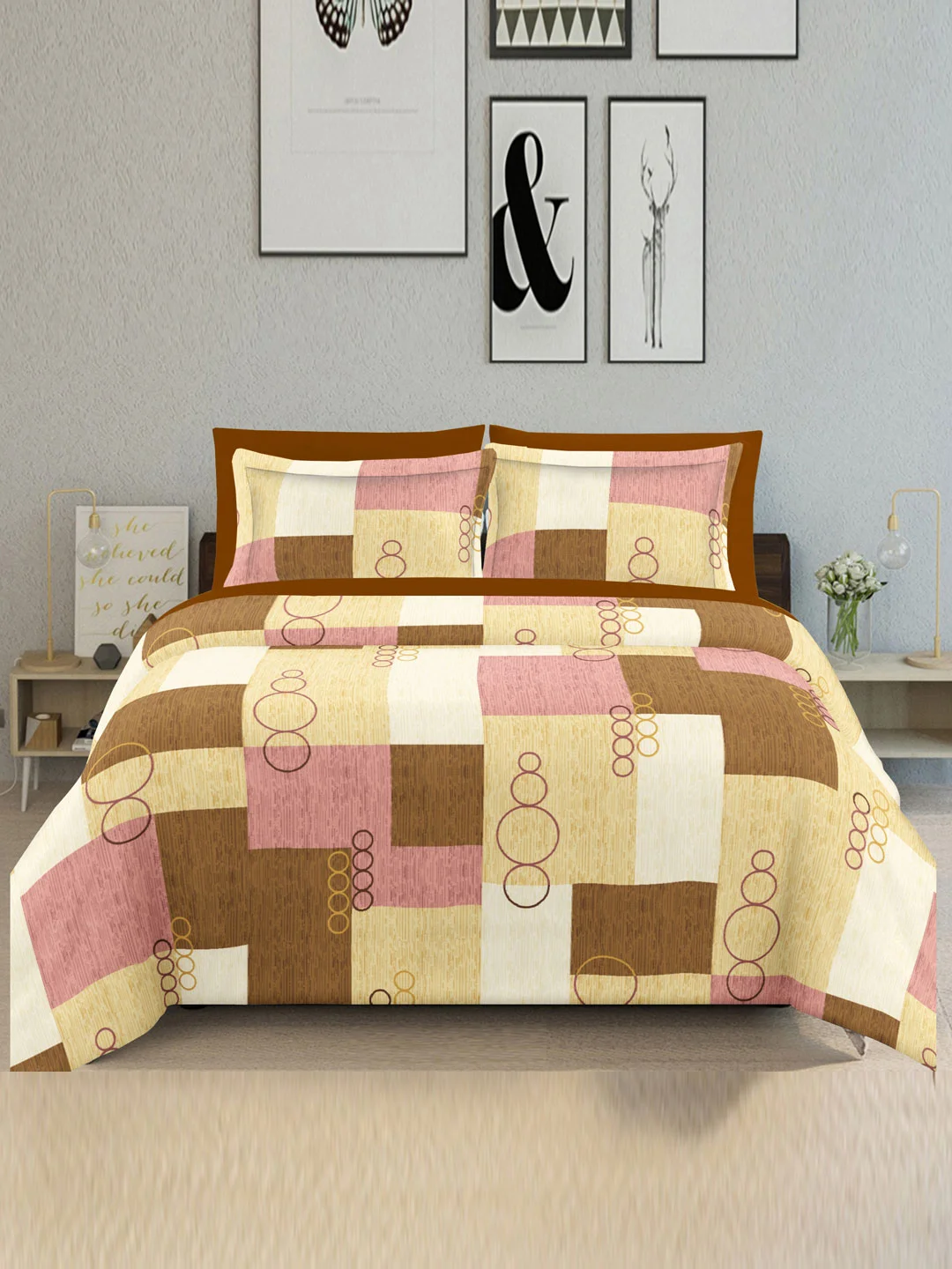 100% Cotton Red Sateen Weave Bedsheet-90x100