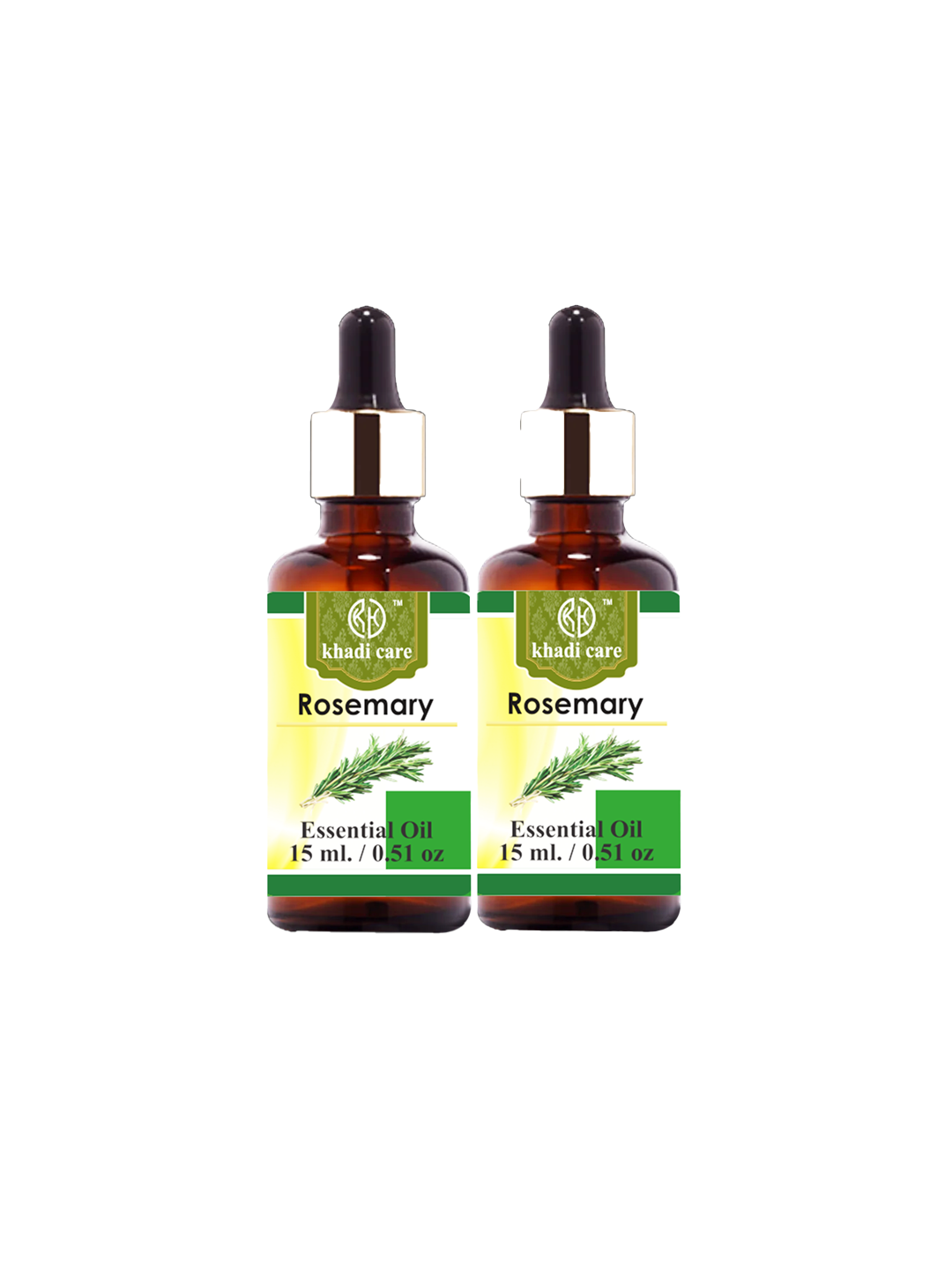 Khadi care Herbal Rosemary Essential Oil  (15ml Each) Pack of 2