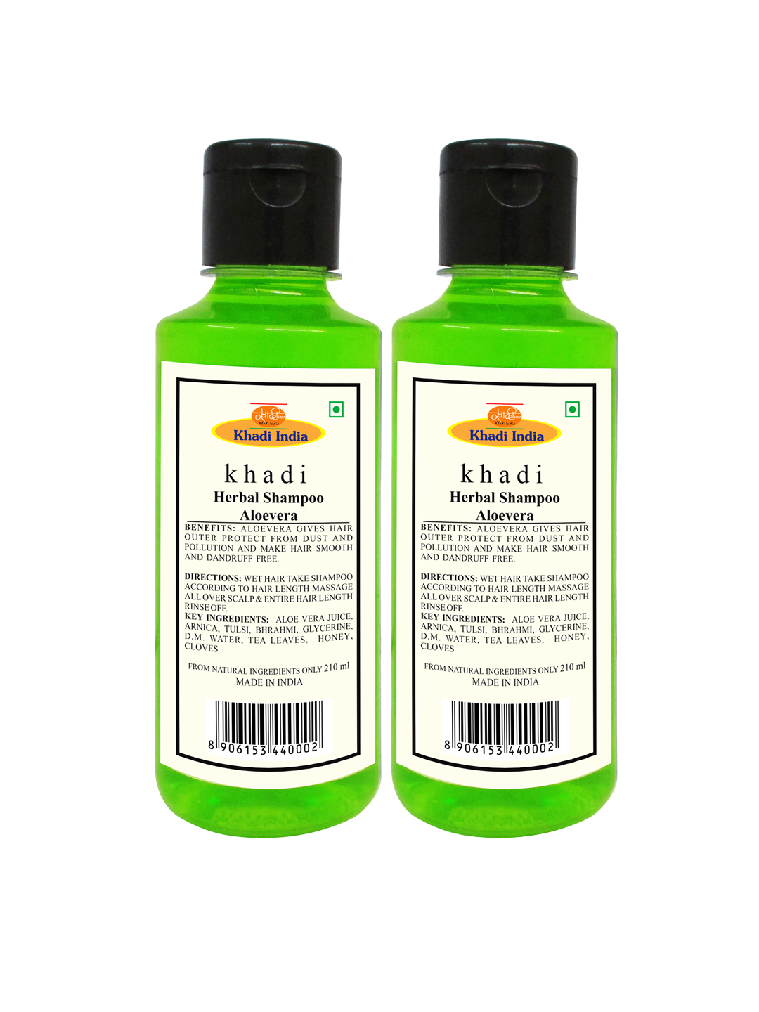 Khadi Aloevera Shampoo  (210ml Each) Pack of 2