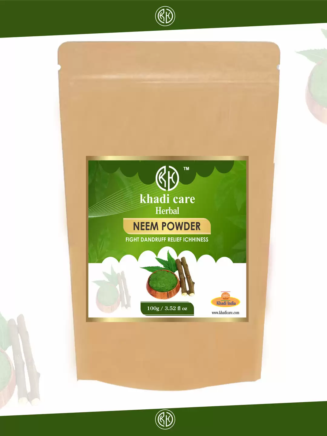 Khadi Care Herbal NEEM POWDER 100gm