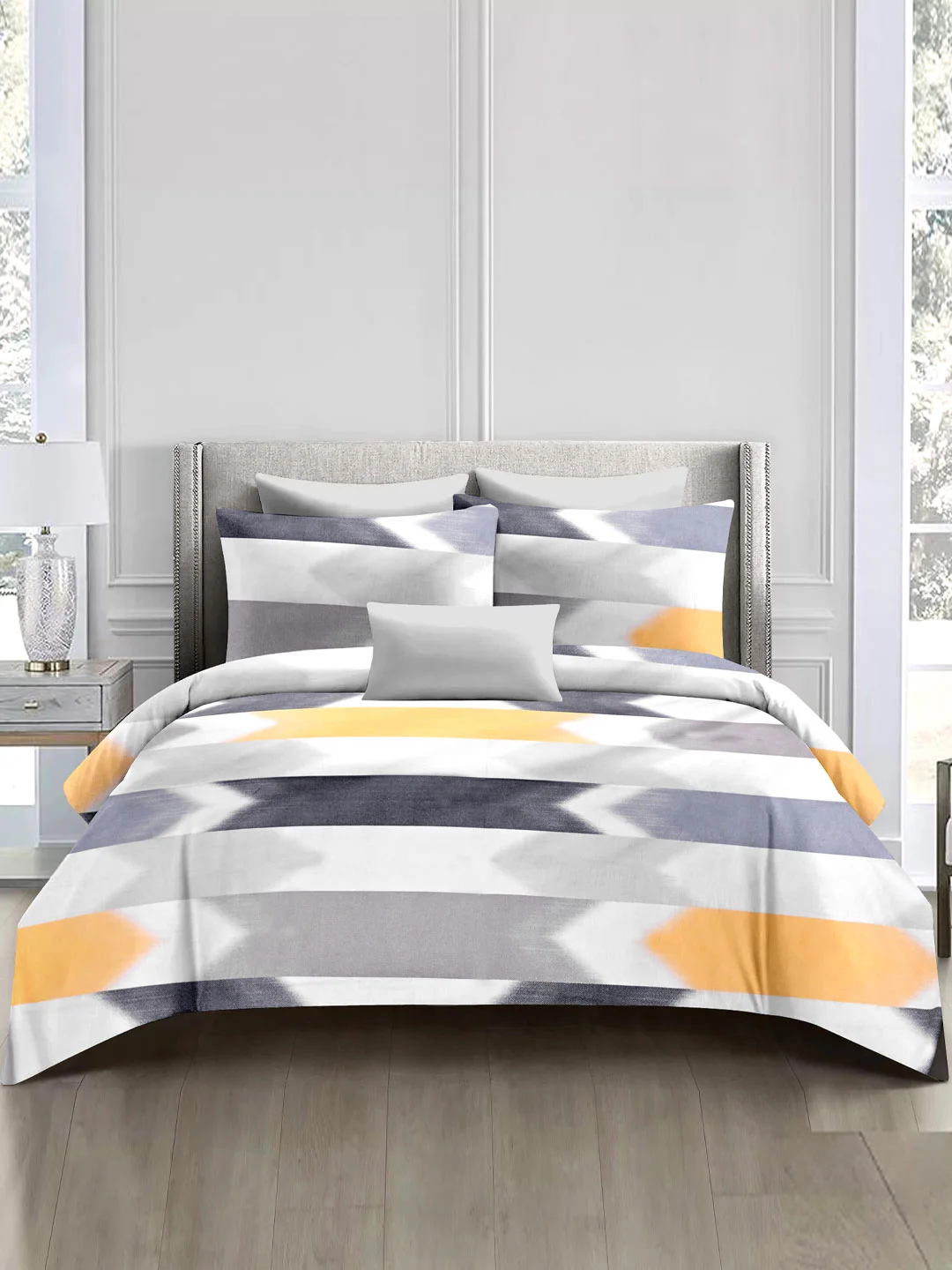 100% Cotton Bedsheet Grey Sateen weave-90x100