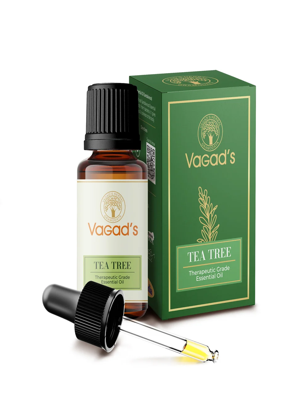 VAGAD'S Herbal Tea Tree Essential Oil for Skin & Scalp Care 15ml