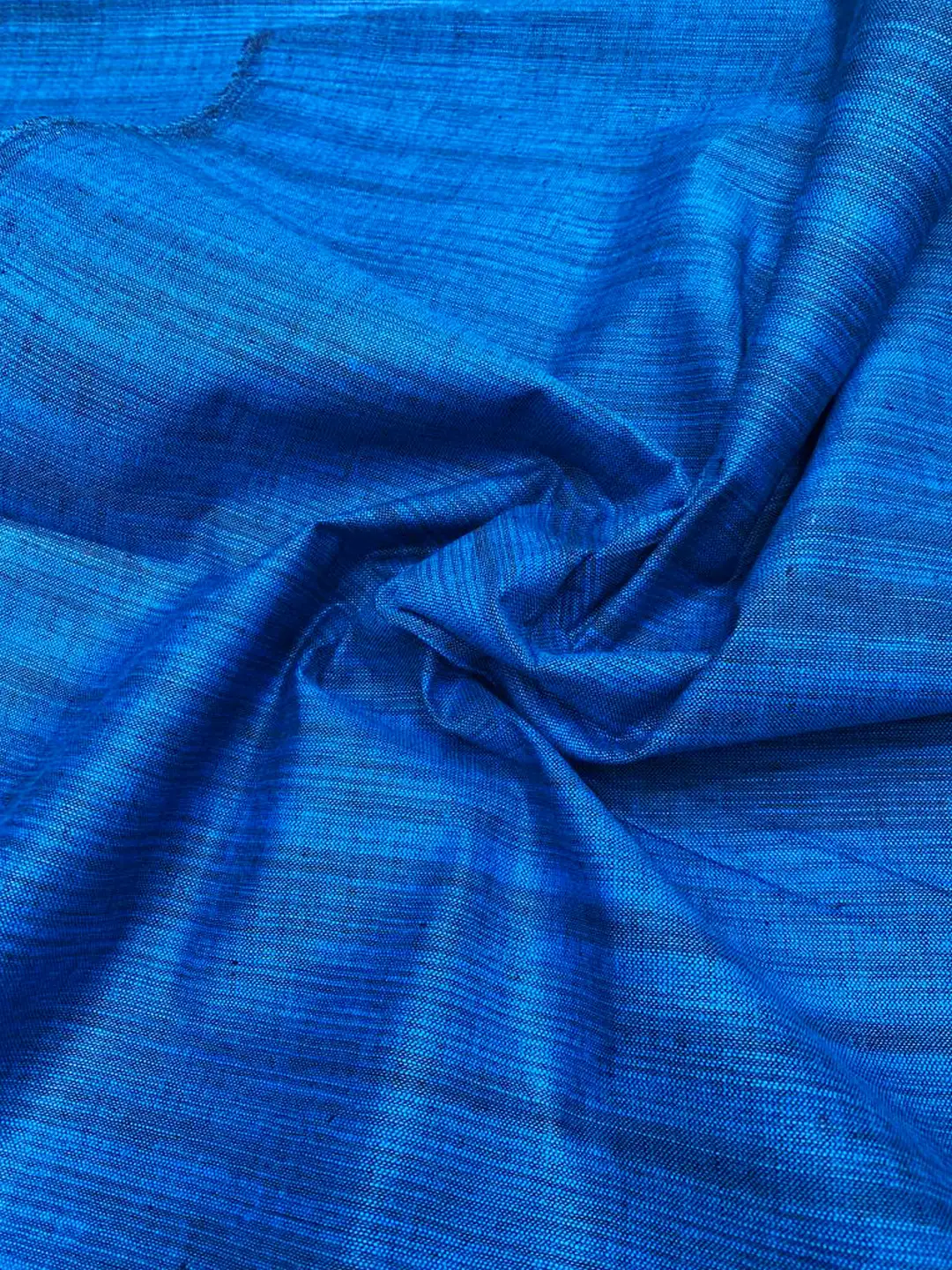 COTTON FABRIC - BLUE WITH BLACK FLAKES (44inch)