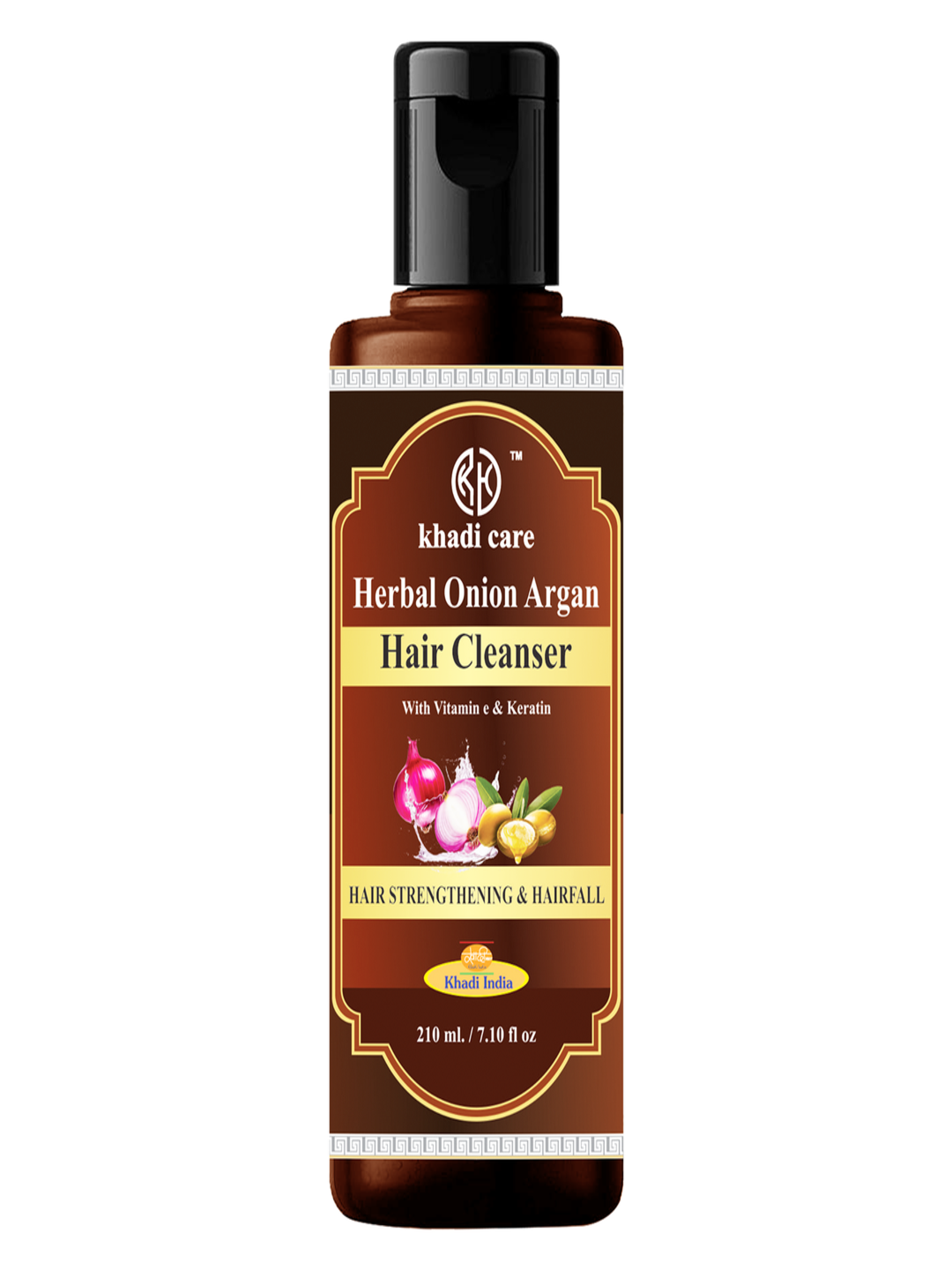 Khadi Care Herbal Onion Argan Hair Cleanser - 210ml