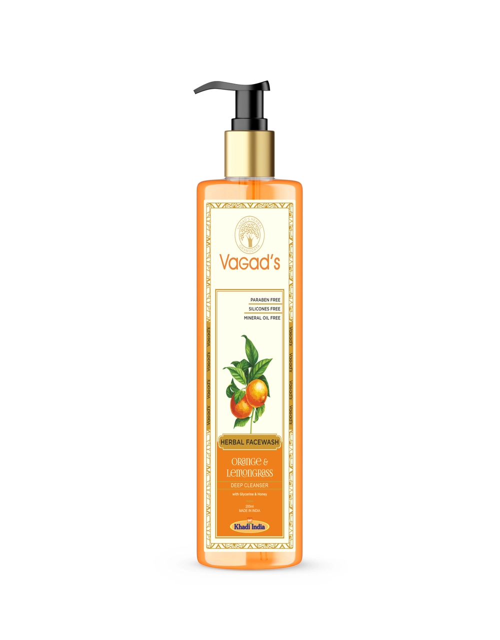 VAGAD'S Orange & Lemongrass Face Wash 200ml