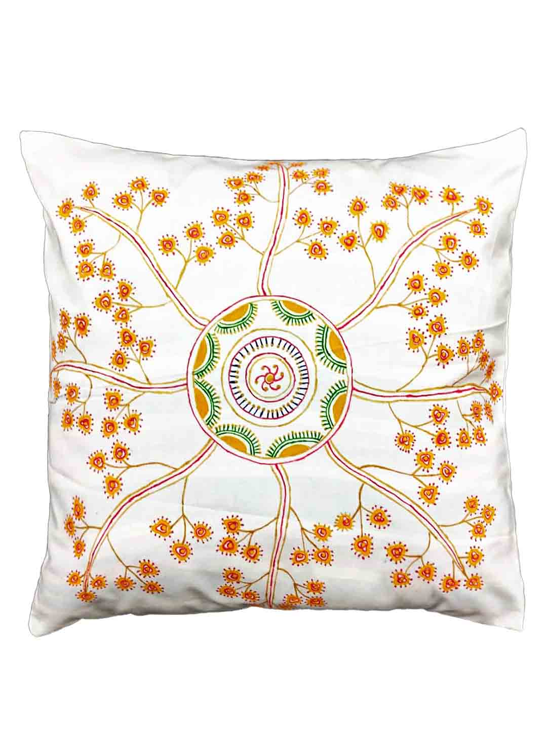 RYLABLUE Mehndi Flower Pattern for Henna Drawing and Tattoo in Ethnic Throw  Pillowcase Cushion Case Cover - Walmart.ca