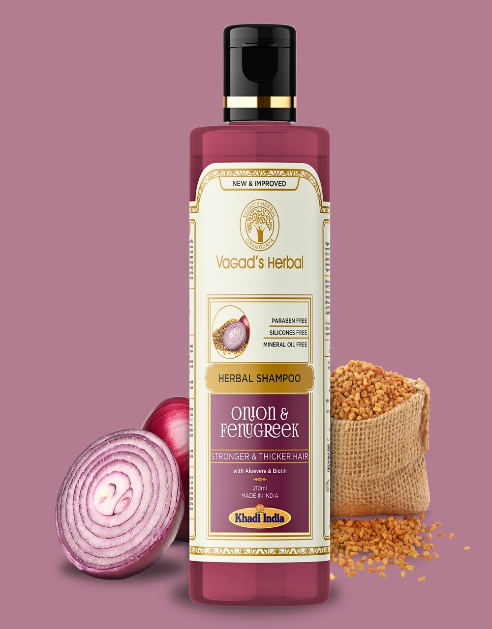 VAGAD'S Onion & Fenugreek Shampoo 210ml