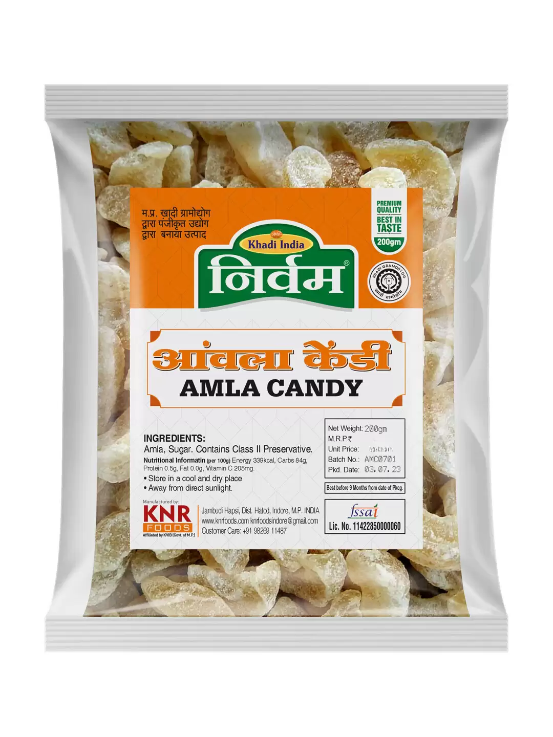 Nirvam Amla Candy 200gm